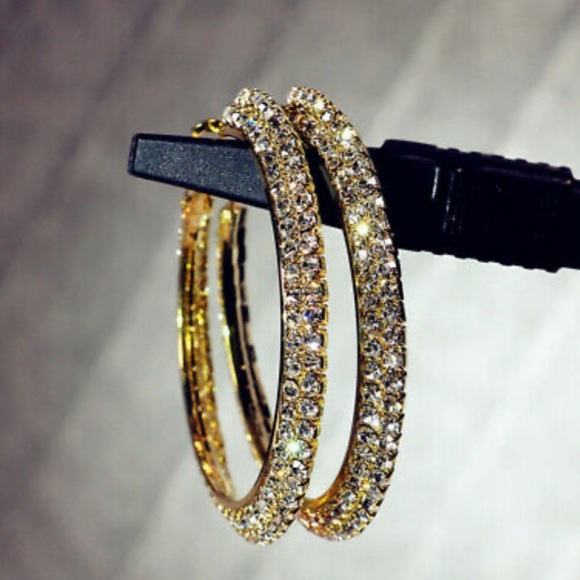 Jewelry - New 18k gold plated hoop earrings